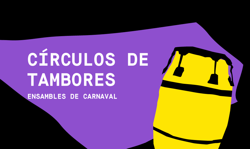 Círculo de tambores: ensambles de Carnaval